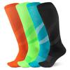 New Color Striped Pressure Socks Are Soft and Skin-friendly, Breathable and High Elastic Outdoor Fitness Leg Care Long and Simple Compression Socks
