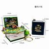 3d Dinosaur Castle Folding Book Keychain Pendant Cartoon Astronaut Soccer Field Pendant Anxiety Stress Children Kids Toy