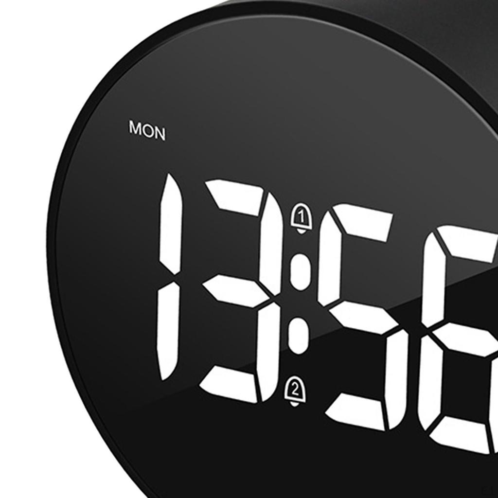 Colorful Alarm Clock, Digital LED Bedroom Bedside for Home