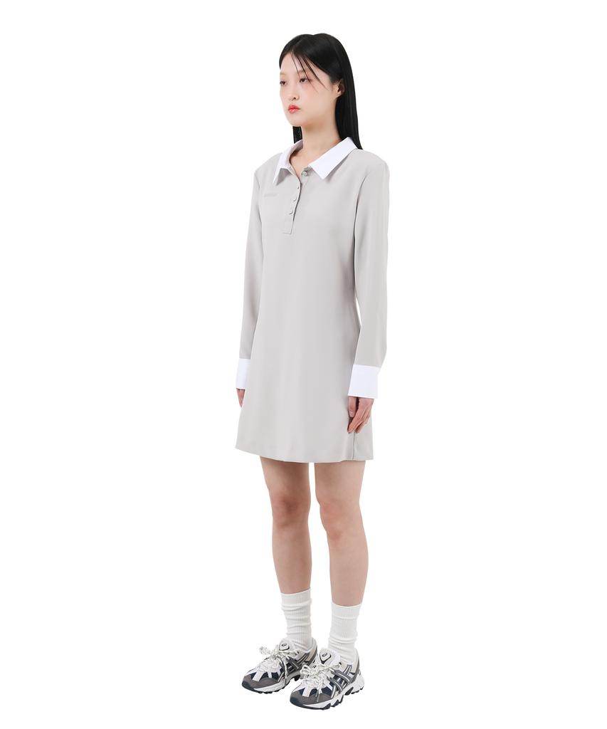 Catharsis Corset Collar Dress Beige One Size