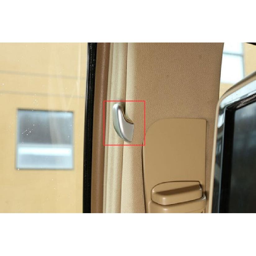 For Benz S-Class W221 2008-2012 ABS Silver Internal B-pillar Hook Cover Trim 2X