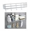 Bathroom Shower Shelf Hanging White Metal
