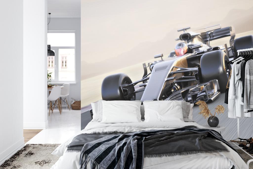 Photomural F1 Car On The Move Washable Fleece 208x146