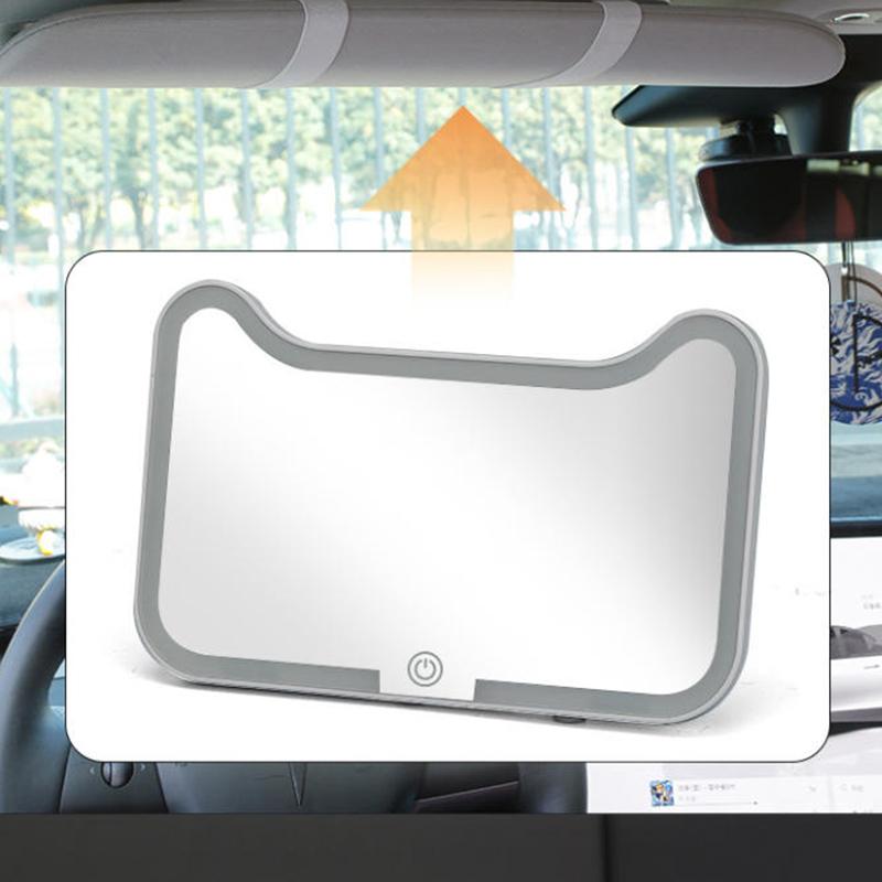 Auto Sonnenblende Make-up Spiegel LED Touchscreen Einstellbare Helligkeit Umschaltbar Auto Innenraum Kosmetikspiegel Auto Schminkspiegel