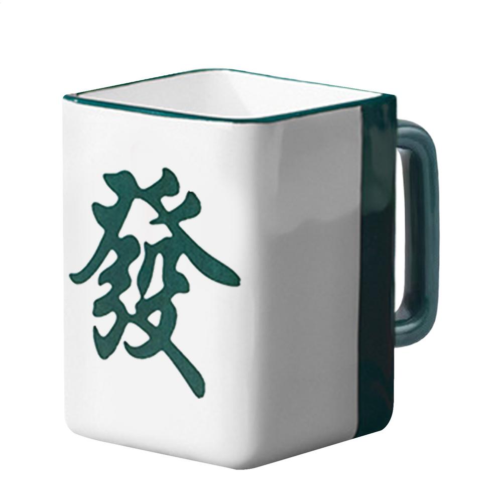 Ceramic Coffee Mug 400ml Mahjong Water Cup Novelty Coffee Mugs for Women Men Family Friends Home Kitchen Travel Work Standard