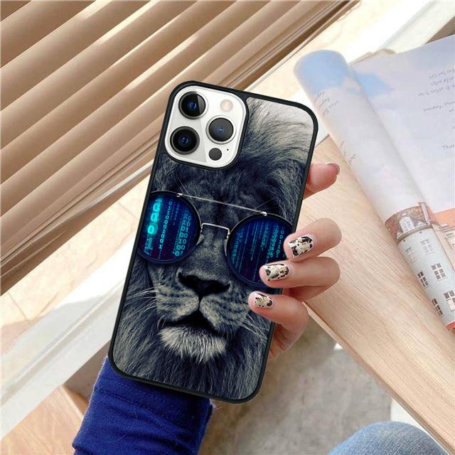 Lion Tiger Animal Cool Coque Shell For iPhone 17 Air 15 16 14 13 12 Pro Max 11 Pro Max Plus Phone Case Cover