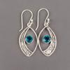 Apatite Gemstone 925 Sterling Silver Jewelry Handmade Drop/Dangle Earrings 1.60" EE-61-3