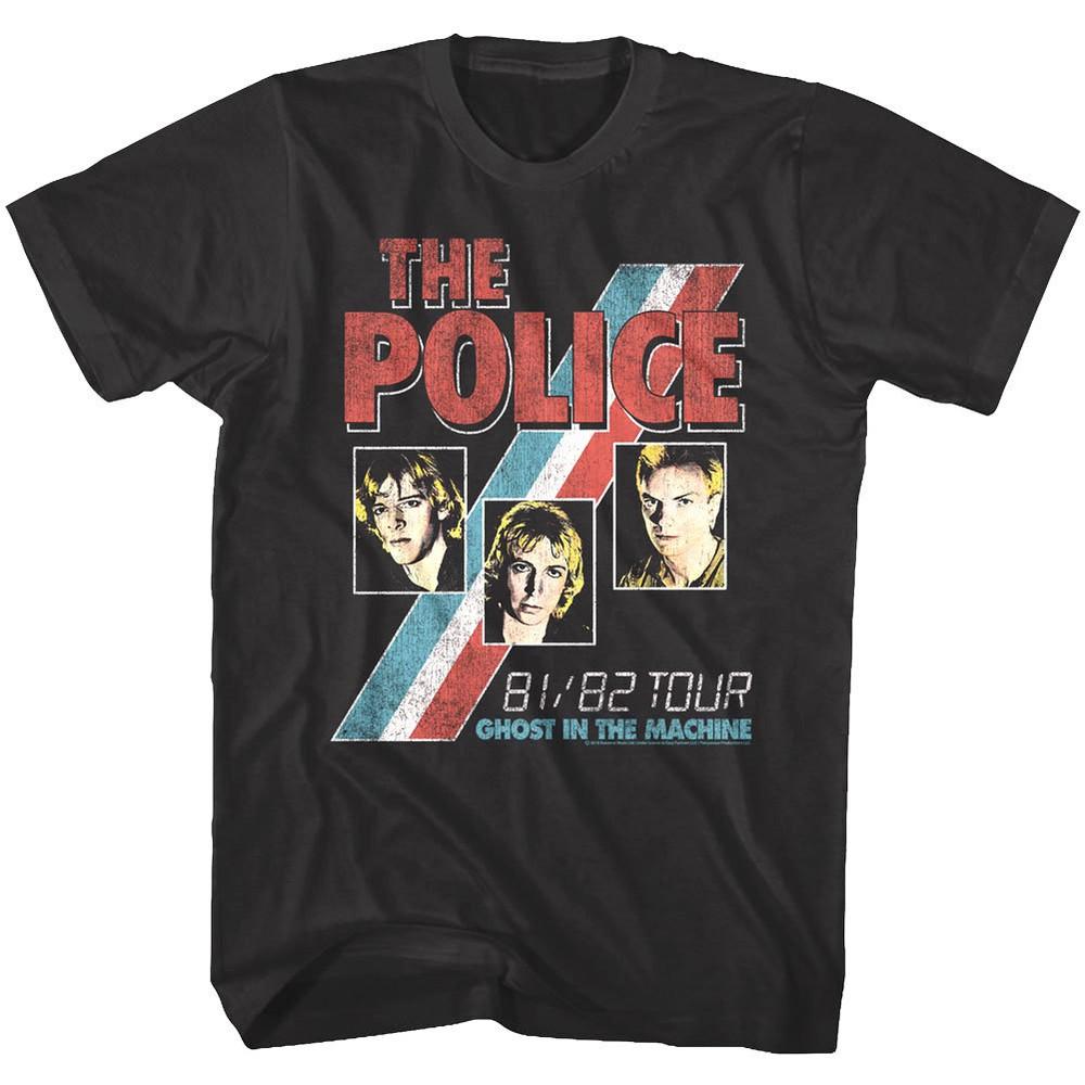 Sting amp; The Police Ghost in the Machine Tour 198182 Mens T Shirt Rock Band Top Unisex T-Shirt XXL