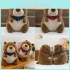 Stuffed Groundhog Cute Animal With Short Plush Toy For Childrens Decoration