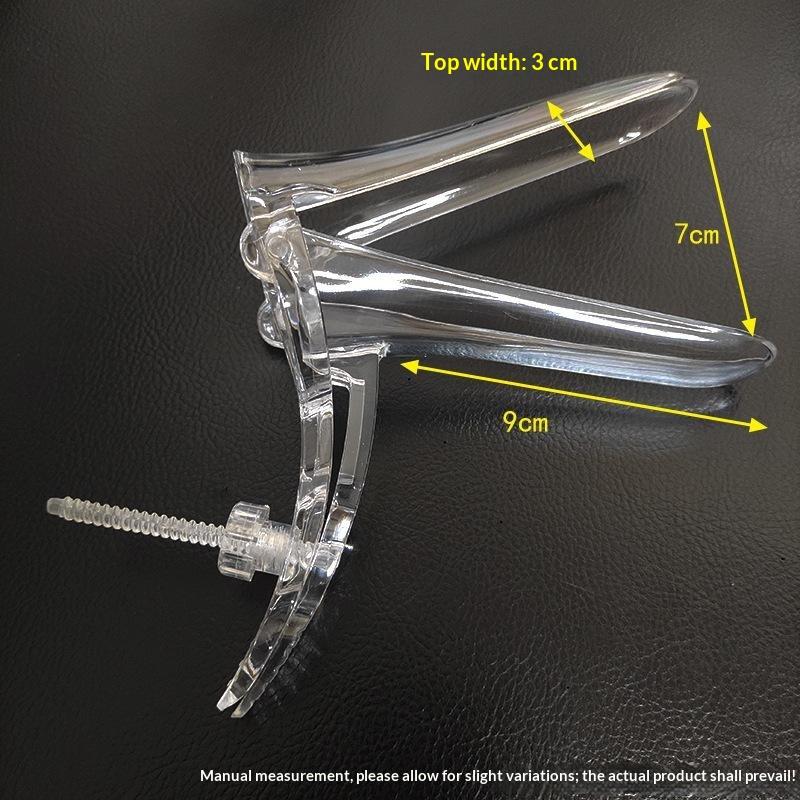 Clear Plastic Vaginal Speculum Multi Gear Adjust Smooth Edge For Home Gyne Exams Anal Dilator For Men