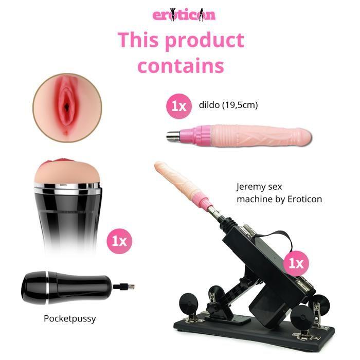 Machine sexuelle - Jeremy - Télécommandée - 440 coups/min - Unisexe - Angle réglable 120°