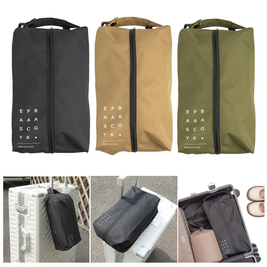 Oppbevaringsposer for sko i Oxford-stoff Bærbar skooppbevaringsveske Herre Dame Sneakers Organizer Glidelås Skopose Hengende pose