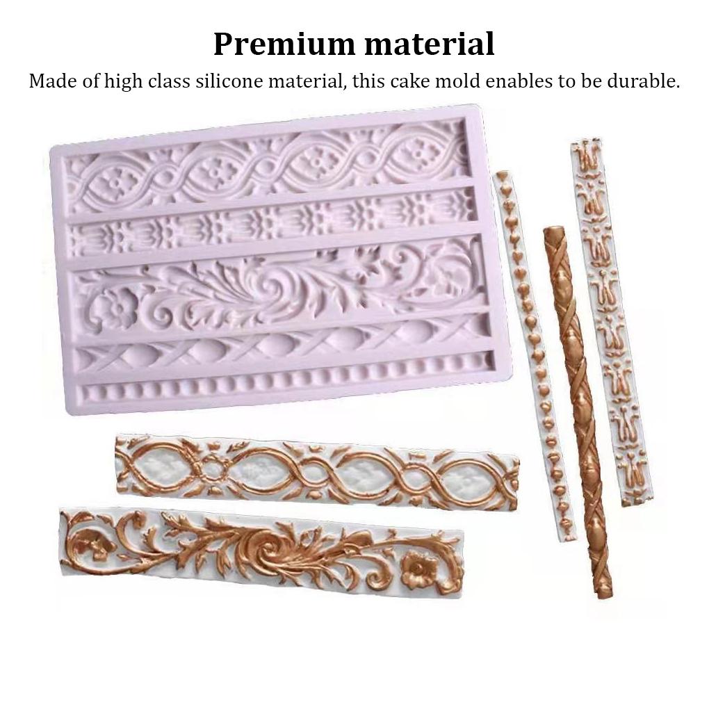 Candy Maker Cake Mold Baking Supplies Border Household Accessories Silicone Fine Workmanship Cookie Slicer Chocolate Non-stick