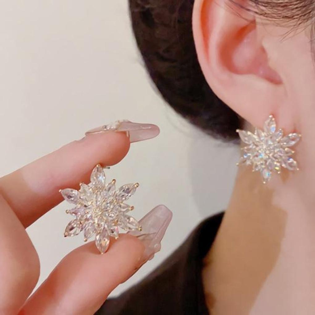 Women's Accessories Sari Light Snowflake Earrings