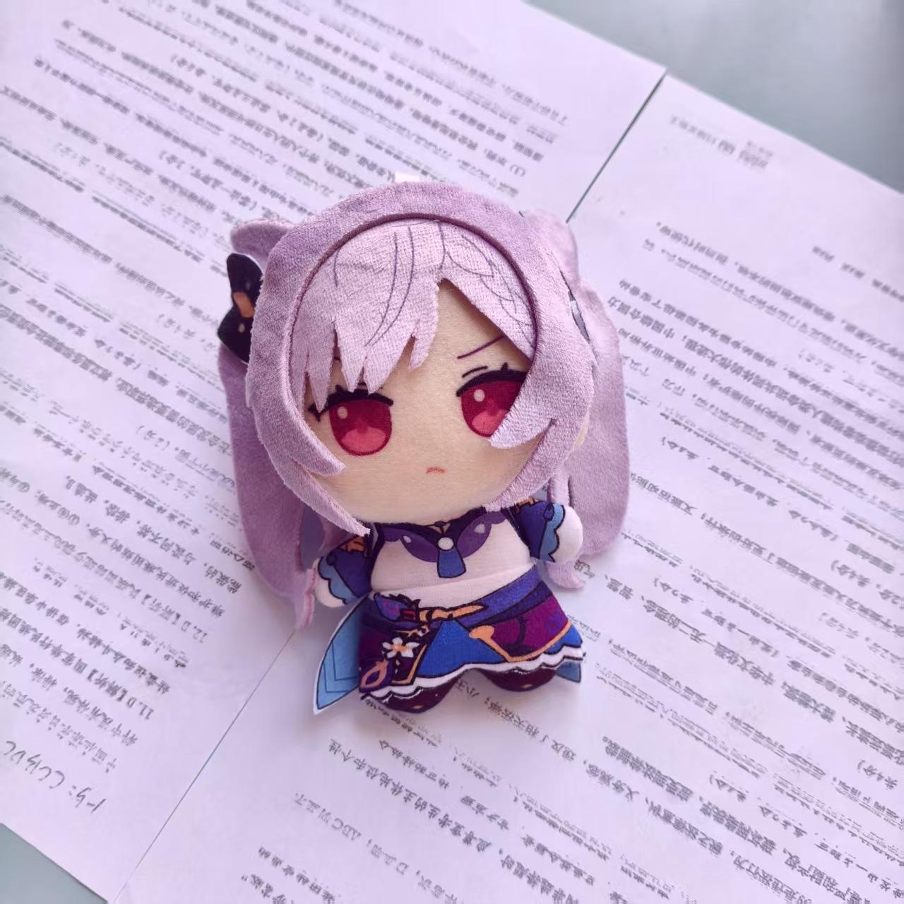 Genshin Impact Pluche Scaramouche Xiao Kaha Venti Furina Diluc Tas Hanger Sleutelhanger Anime Figuur Pluche Speelgoed Knuffels Poppen Cadeau 10cm