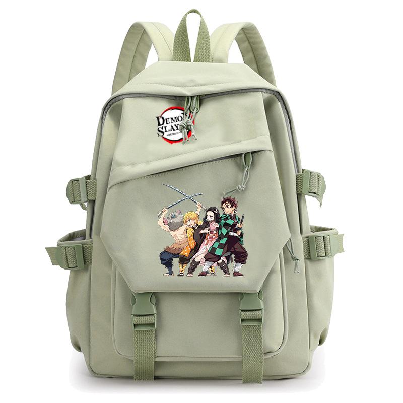 Ghost Extermination Surrounding Animation Schoolbag Trend Primary And Secondary School Students Leisure Backpack College Meal Bag Pencil Bag Set