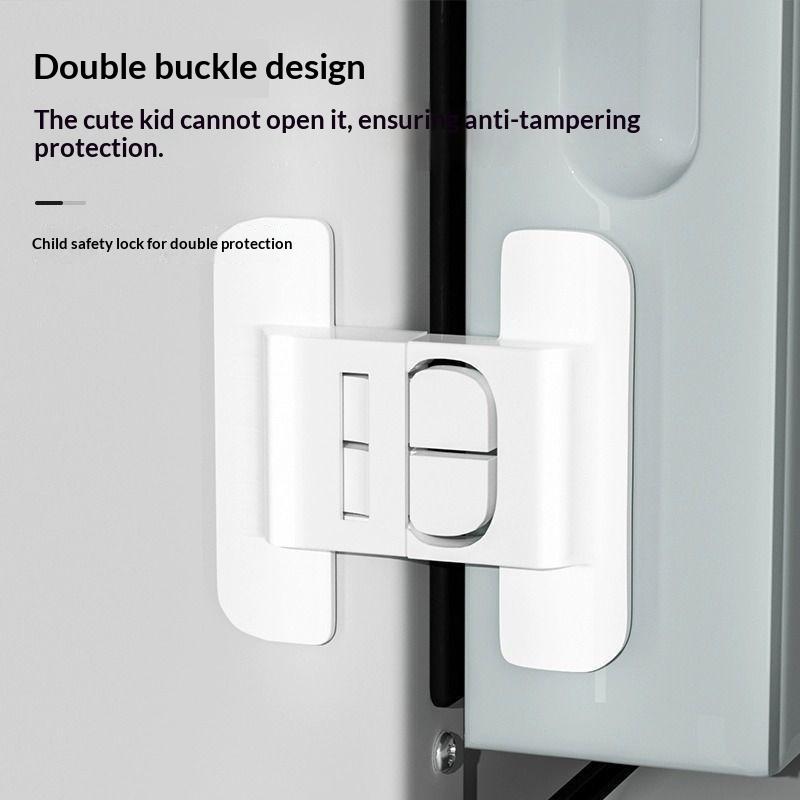 Universal Fridge Door Lock No Drill Self Adhesive 1/5 PCS Child Baby Safety for Drawers Cabinets Home Kitchen Proofing