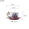Creative Handmade Flower Mug Ceramic Coffee Cup and Dish Set Afternoon Tea Milk Cup Beverage Cup Tea Cups Beverage Container
