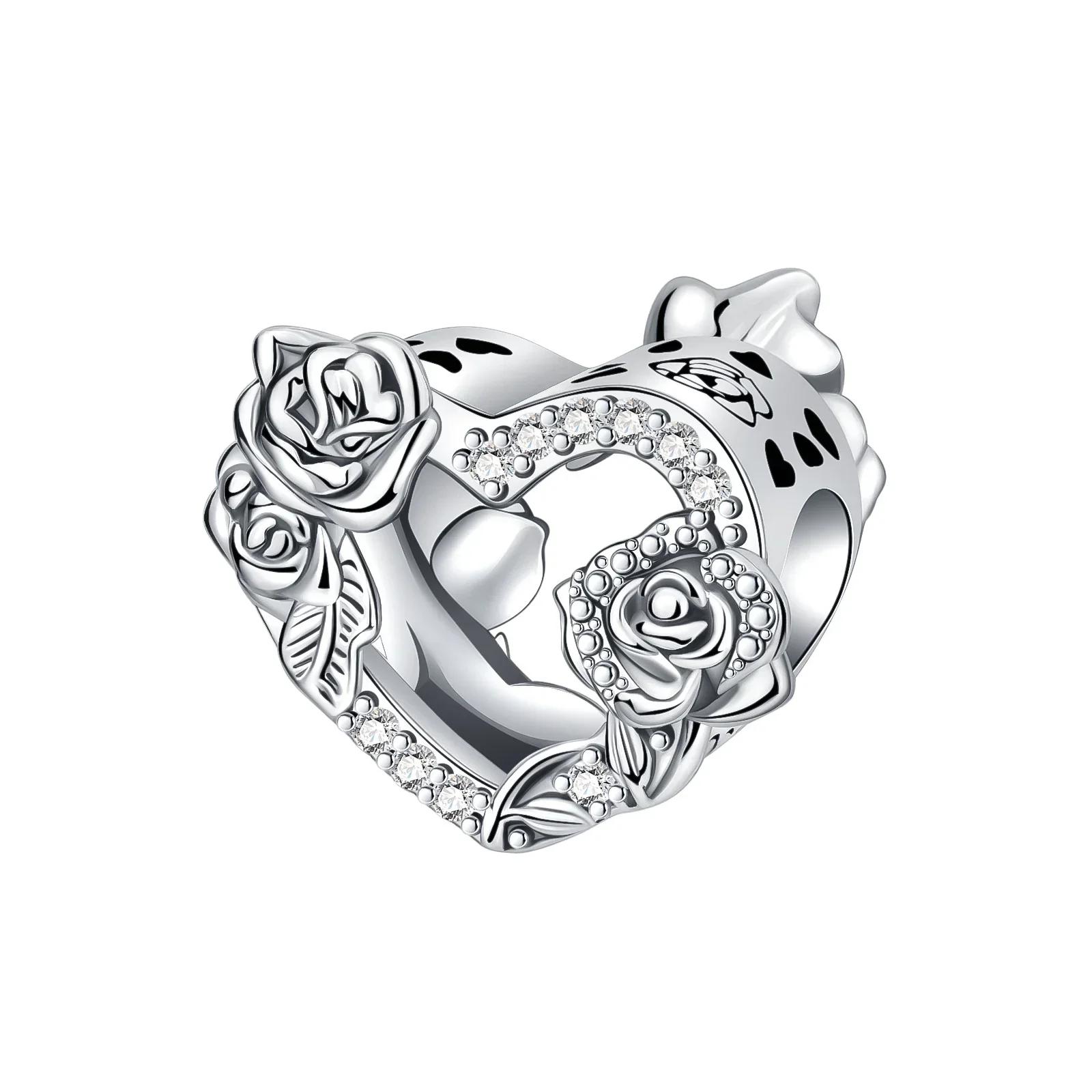 

S925 Sterling Silver Colour Hot Air Ball Love Bead Charm Fit Оригінальний браслет Charm Bead Namisto DIY Жіночі ювелірні вироби