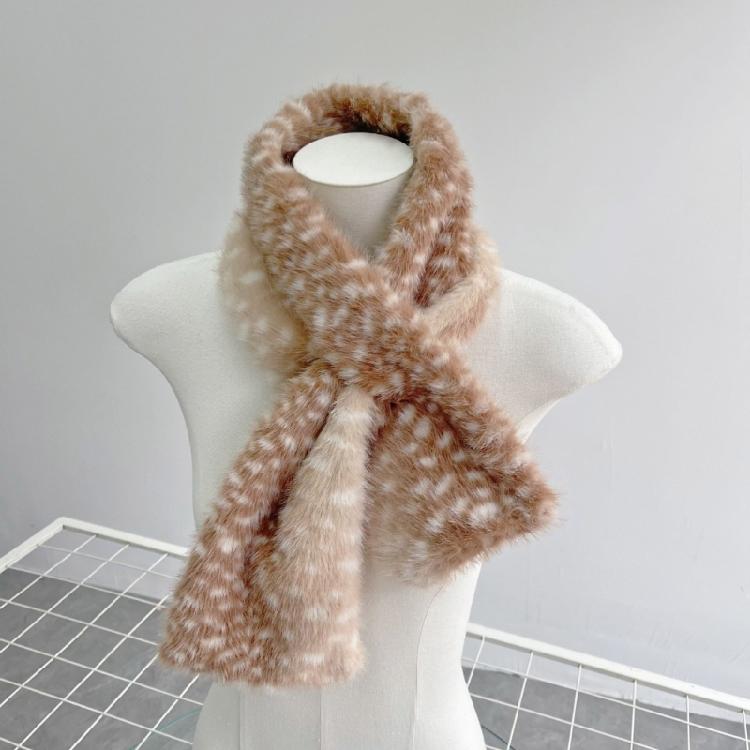 Christmas Theme Plush Hairband Scarf Ear Muffs Leg Covers For Family Gathering Winter Outfit Cosplay Costume Accessory