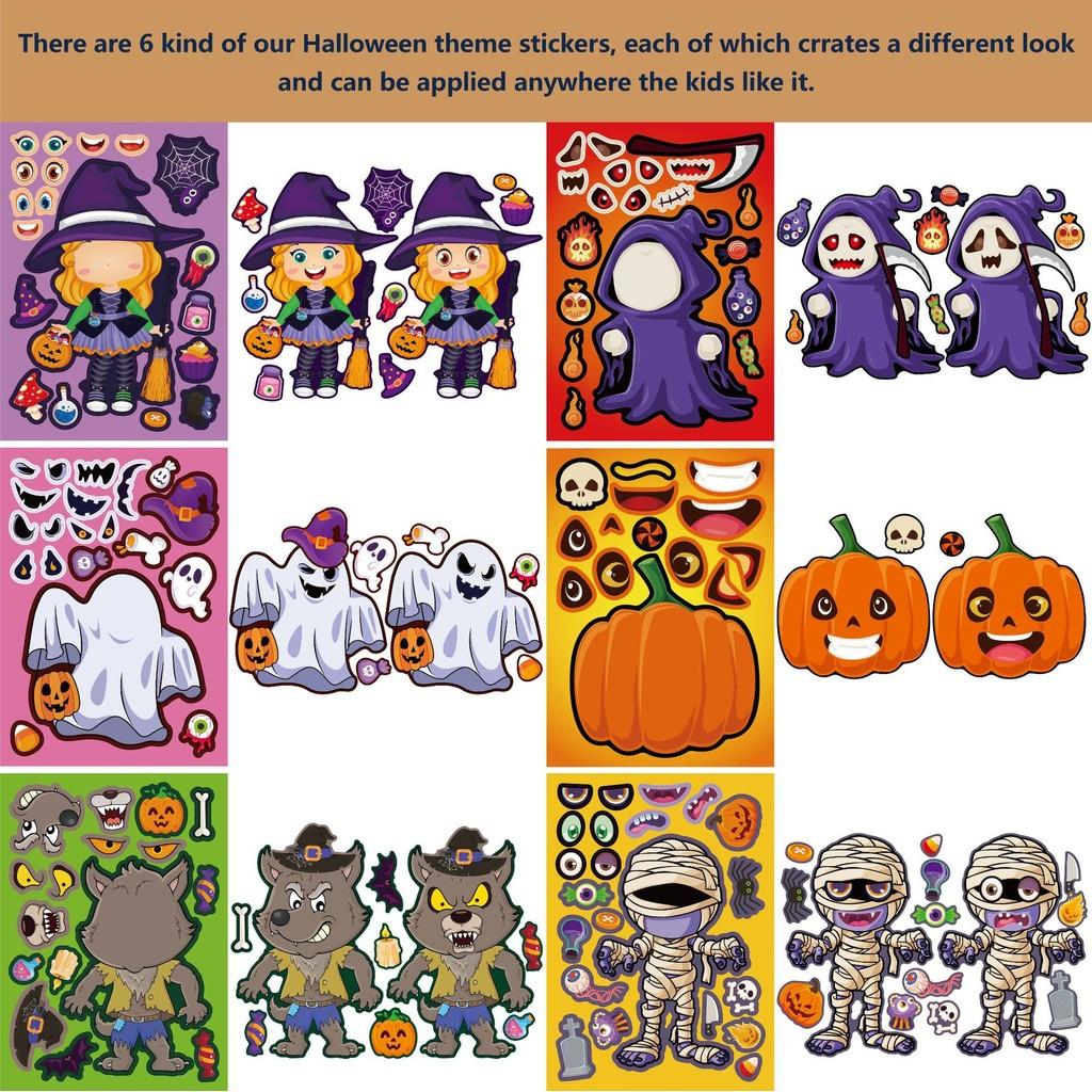 Cm2407003 Kids Playful Halloween Puzzle Stickers For Exciting Engagement Parentchild