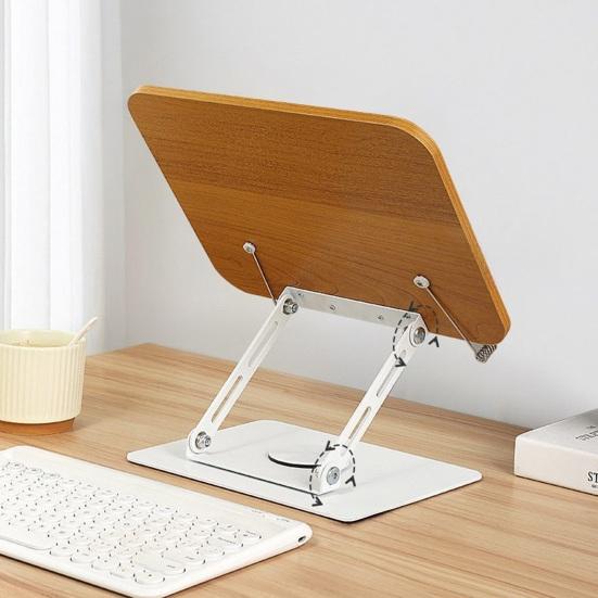 Rotating Folding Reading Stand Adjustable Book Holder with 360° Rotating Bases Foldable Designs