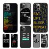 Gym Fitness Bodybuilding Cell Mobile Smartphone Cases For iPhone 17 Air 16 15 14 12 13 11 Pro MAX Plus Coque Fundas
