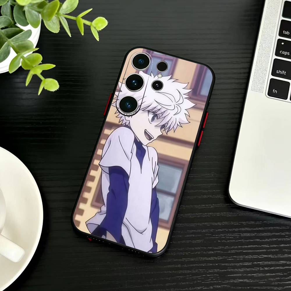 S-Killua Zoldyck H-Hunter X Hunter Phone Case For Samsung S26,S25,S24,S23,S22,S21,S20,Plus,Fe,Lite,Others Black Cover