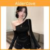 Oversize T Shirt For Women With Embroidery And Slant Neck For Spring Summer
