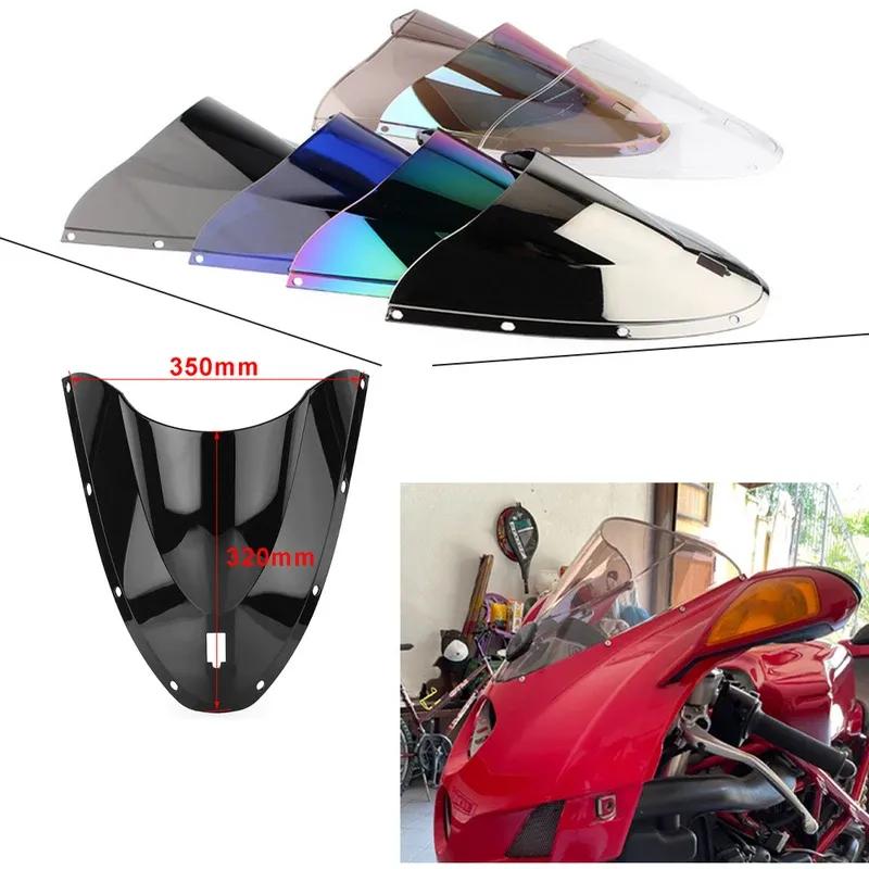 Motorcycle Wind Deflector For Ducati 749 S 749R 999 R 999S 2005 2006 2007 Screen Double Bubble Windshield Protector Windscreen