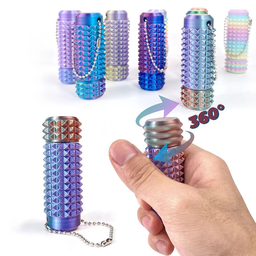 Pain Stimming Fidget Toys Reduce Stress Roller for Adults Spiky Fidget Keychain Anxiety Sensory Toys Novelty Gifts for Friends
