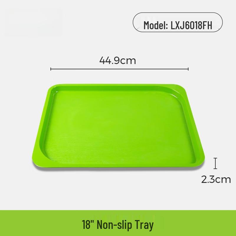 18-inch Round Melamine Non-slip Serving Tray