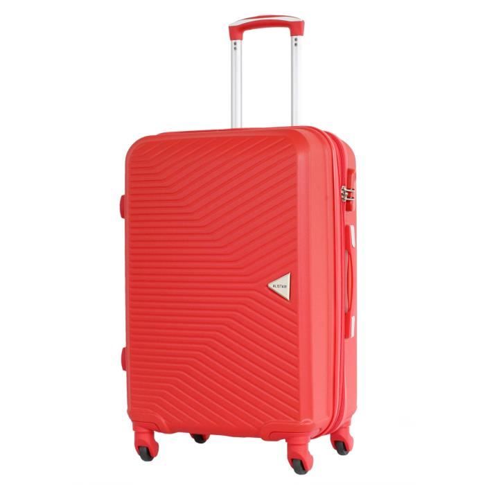 Alistair Iron Valise Taille Moyenne 65 cm - Marque Française - en France - Rouge