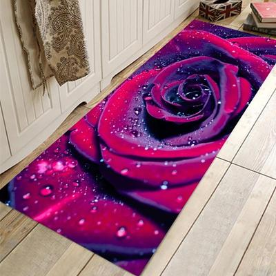 3D Rose Printed Super Soft Area Dywan Kuchnia Antypoślizgowe maty podłogowe Salon Sypialnia Przedpokój Runner Dywan