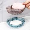 Household Self Adhesive Soap Sponge Dish Bathroom Accessories Wall Mounted Soap Dish Drain Transparent Acrylic Soap Holder