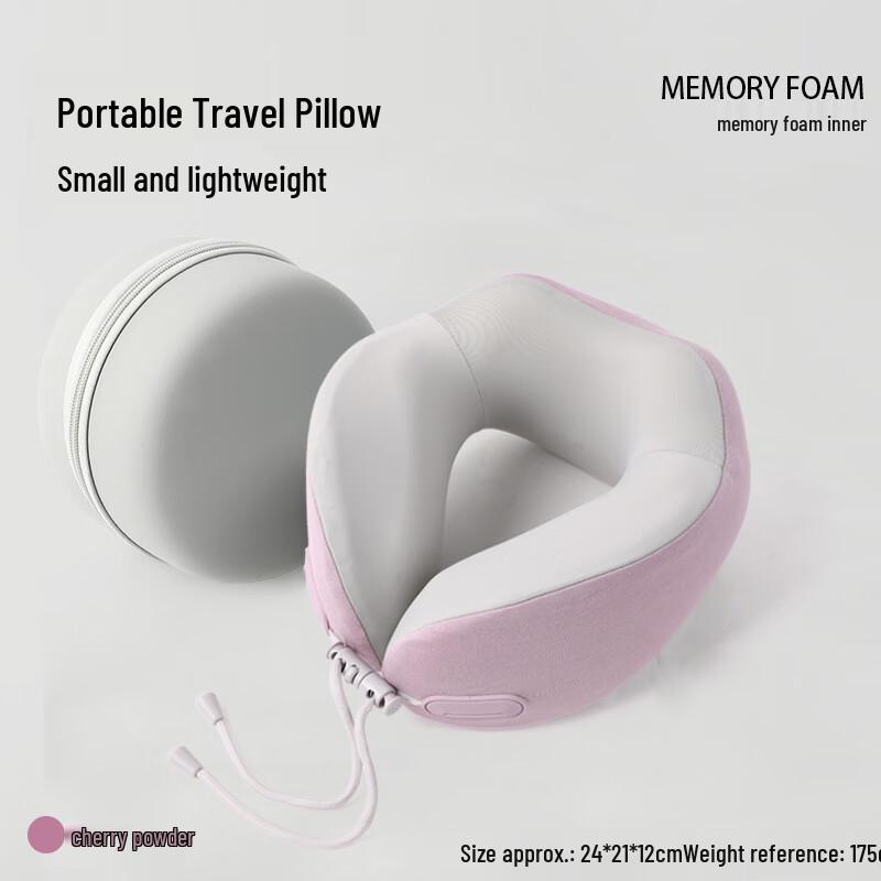 Cooling Memory Foam Travel Neck Pillow One Size