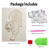 5D DIY Pearl Diamond Painting Kit Majestic Tiger Full Drill Embroidery Mosaic Art Home Wall Decor Gift