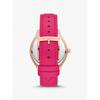 Michael Kors Slim Runway Rose Gold-Tone and Leather Watch MK7469