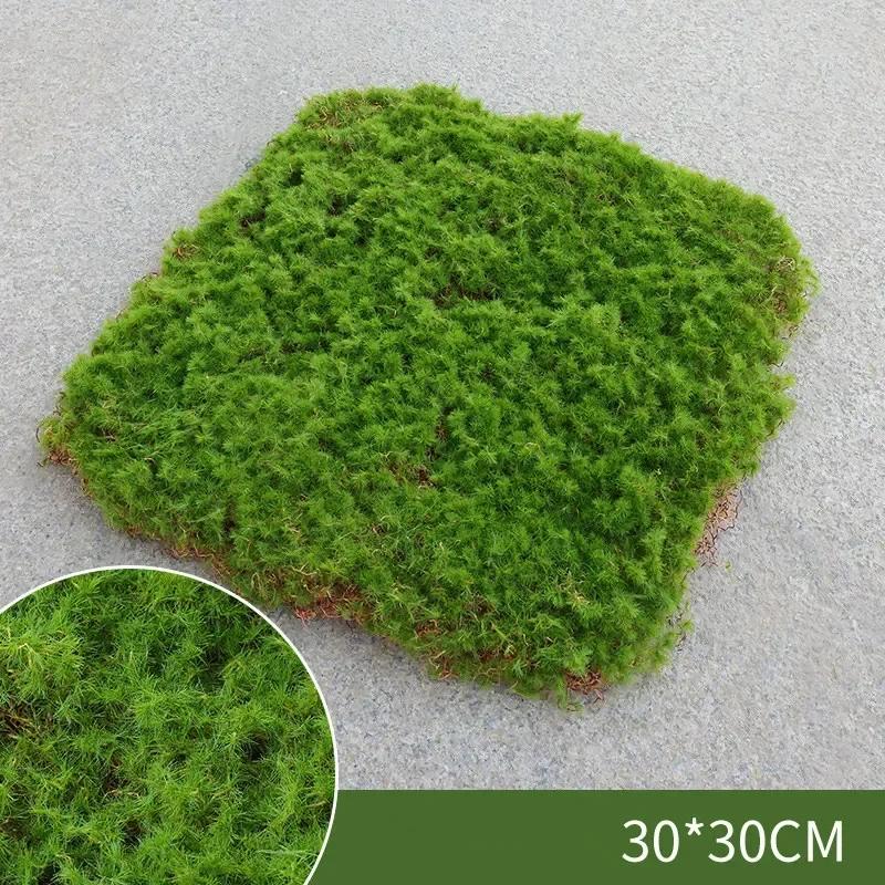 Artificial Moss Turf Simulation Fake Green Grass Moss Carpet Faux Lawn Muscus Bonsai Landscape DIY Outdoor Garden Deocraiton