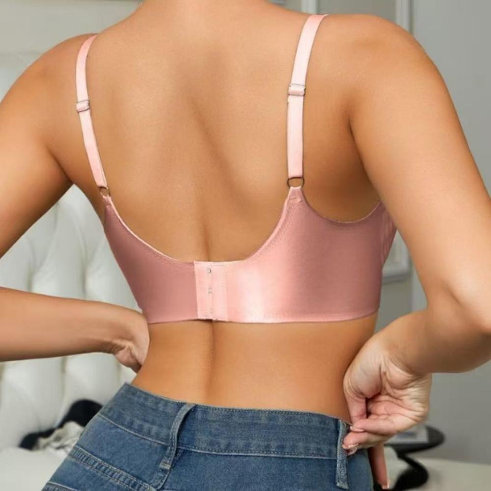 M-2XL Wave-shaped Push Up Bra Wire-free Backless Seamless Women's Underwear