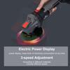Cordless Angle Grinder 3 Speed Adjustment Electric Grinder Power Display Brushless Motor 21V 4000mah Battery for Cutting Polishing Grinding Metal and 
