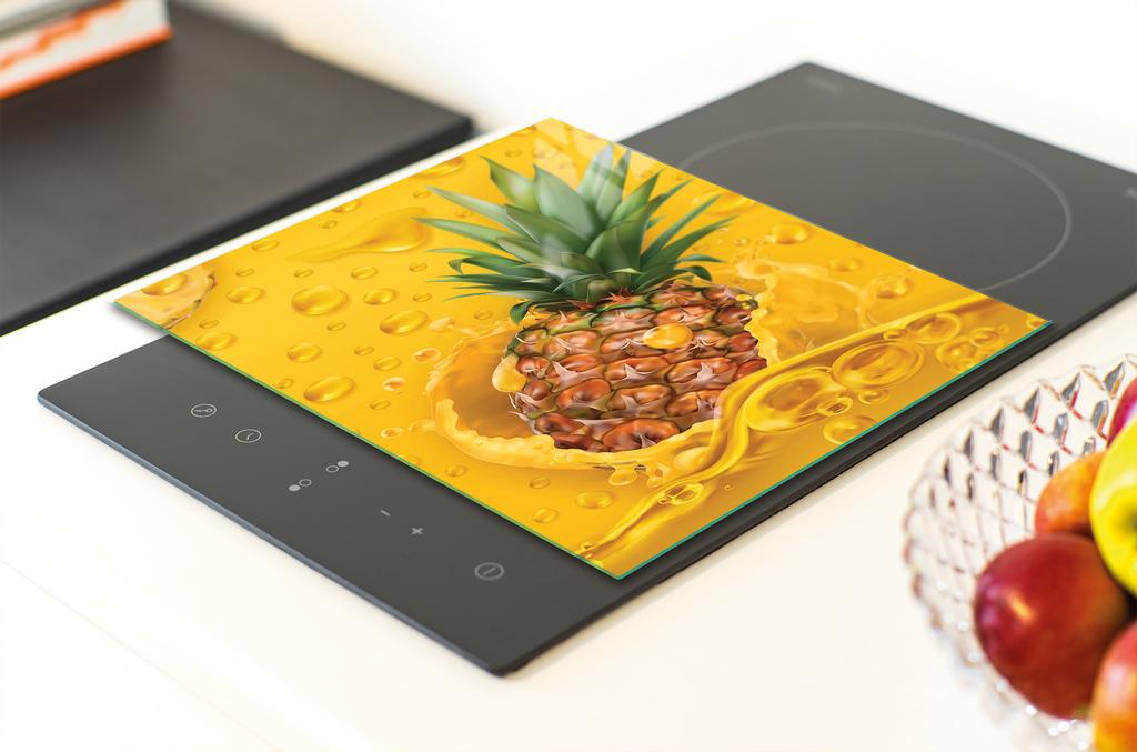SZKLANA DESKA DO KROEJNIA 30x22 ANANAS