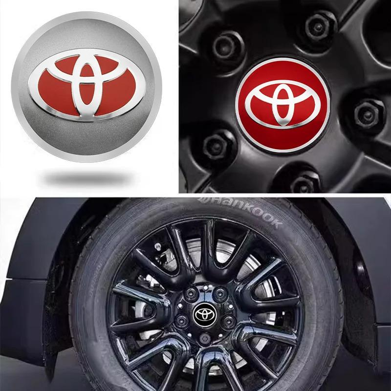 4Pcs 56mm Car Wheel Hub Caps Badge Stickers Wheel Center Cover Decal For Toyota Yaris  Corolla Prius Aygo RAV4 Crown Camry Auris