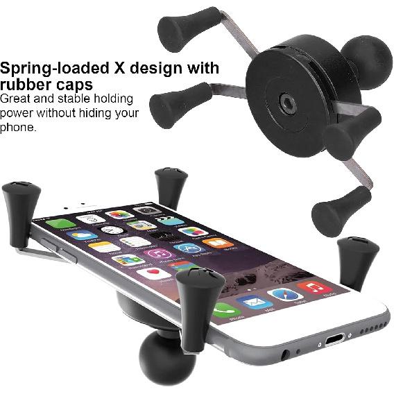 Motorcycle Phone Mount Holder,Bike Phone Holder,Mobile Phone Holder Handlebar Modification Universal with 13 Accessories Bike Holder for Bicycle