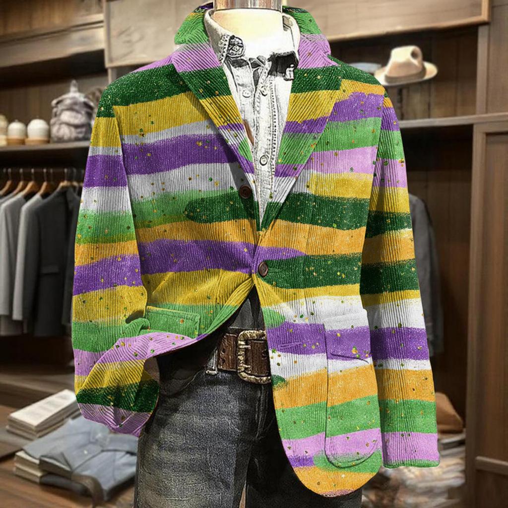 Herren Business Casual Karneval Cordjacke