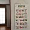 Christmas Fabric Advent With Pockets Snack Bags 24 Days Hangable Advent Countdown Calendar For Living Room Study Apartment Wall