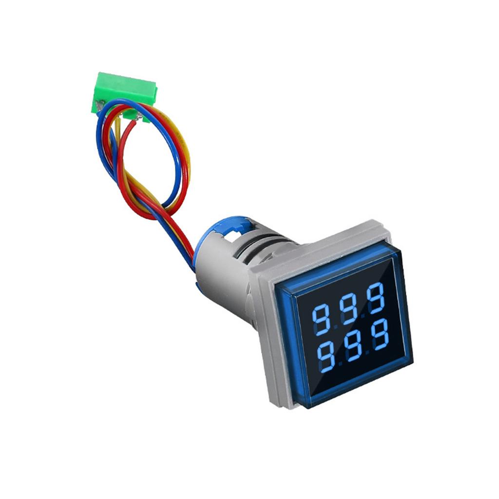 Digitaler Zähler mit 22mm Lochmontage, quadratischer Zähler, 6-stellig 0-999999, AC220V, Zähler mit Belüftungsloch