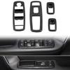 LHD! For Dodge Durango 2011-  Car Accessories ABS Plastic Carbon Car Door Window Lift Switch Cover Trim 4pcs