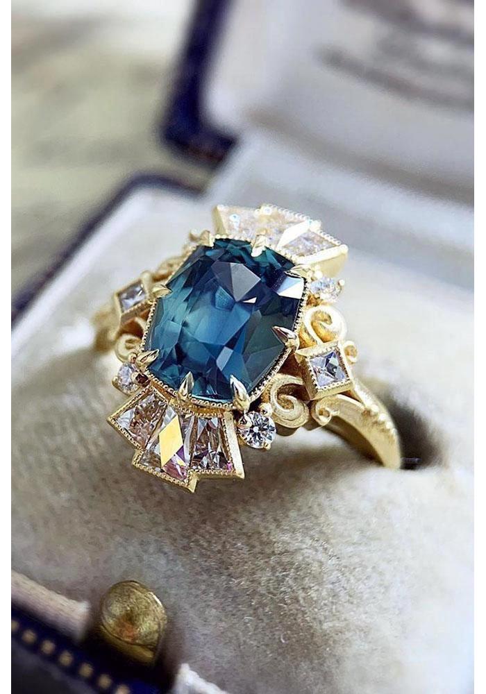 Three Heroes 2024 Trendy European & American Engagement Rings with Cubic Zirconia