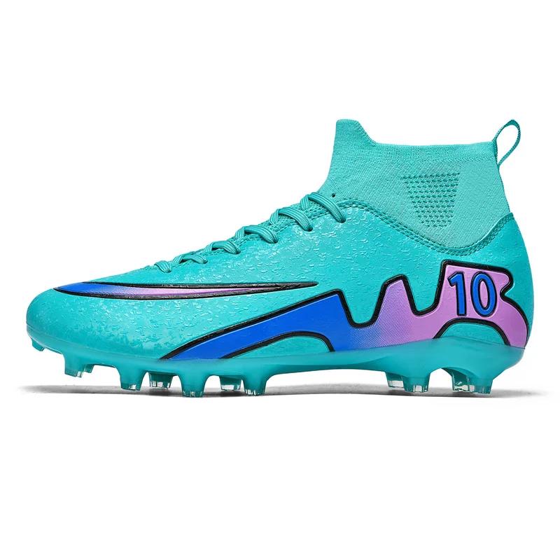 Ultimi Scarponi da Calcio Veloci Caviglia Alta Sintetico Indoor Sport Allenamento Scarpe da Calcio Adulto Unisex Tacchetti Professionali Scarpe da Calcio